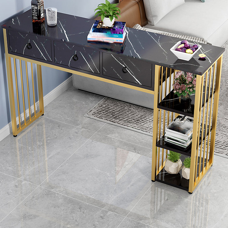 Glamouröser, rechteckiger Kneipentisch aus Holz in Barhöhe für das Wohnzimmer