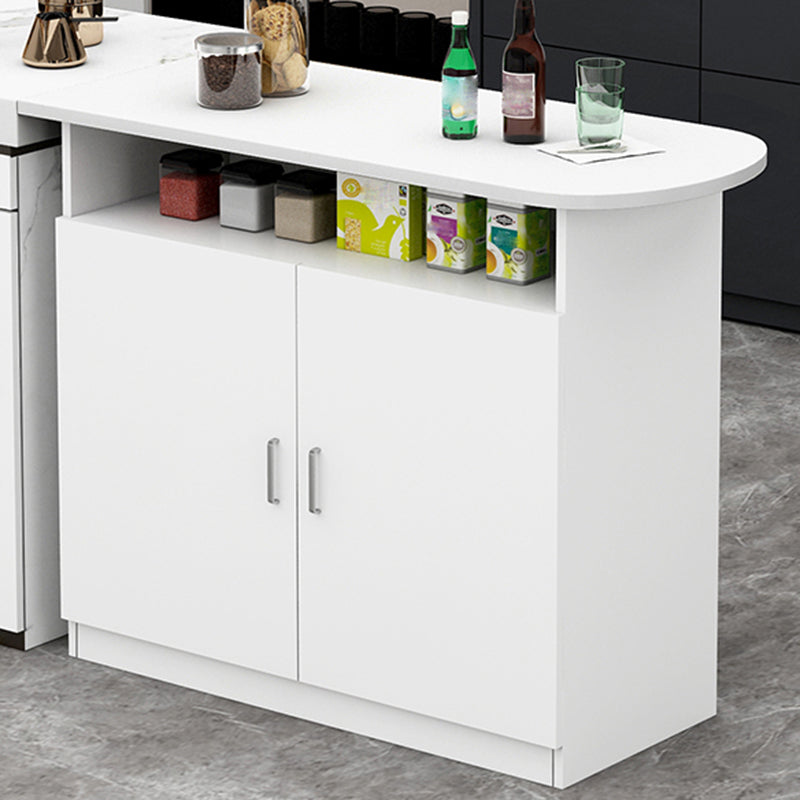 Contemporary Style Specialty Wood Bar Height Pub Table for Kitchen White Without Chairs Clearhalo 'Bar Furniture' 'Bar Tables' 'bar_tables' 'furn' 'furn_bar_tables' 'Furniture' 'Kitchen & Dining Furniture' 7605488