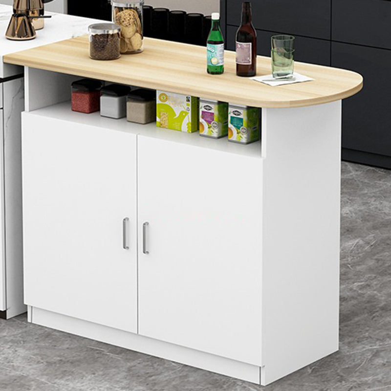 Contemporary Style Specialty Wood Bar Height Pub Table for Kitchen Natural White Without Chairs Clearhalo 'Bar Furniture' 'Bar Tables' 'bar_tables' 'furn' 'furn_bar_tables' 'Furniture' 'Kitchen & Dining Furniture' 7605491
