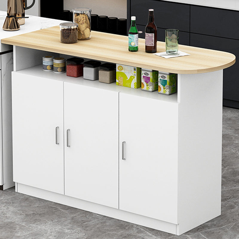 Contemporary Style Specialty Wood Bar Height Pub Table for Kitchen Natural White Without Chairs Clearhalo 'Bar Furniture' 'Bar Tables' 'bar_tables' 'furn' 'furn_bar_tables' 'Furniture' 'Kitchen & Dining Furniture' 7605493