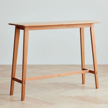 Moderne rechthoekige massief houten barhoogte pubtafel voor eetkamer