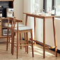 Moderne rechthoekige massief houten barhoogte pubtafel voor eetkamer