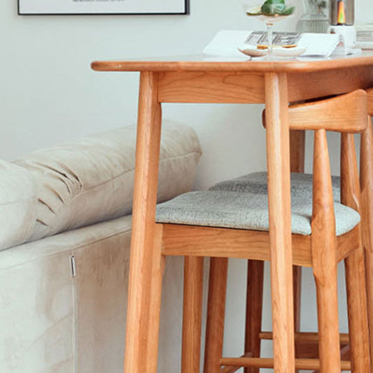 Moderne rechthoek vaste houten barhoogte pubtafel voor eetkamer