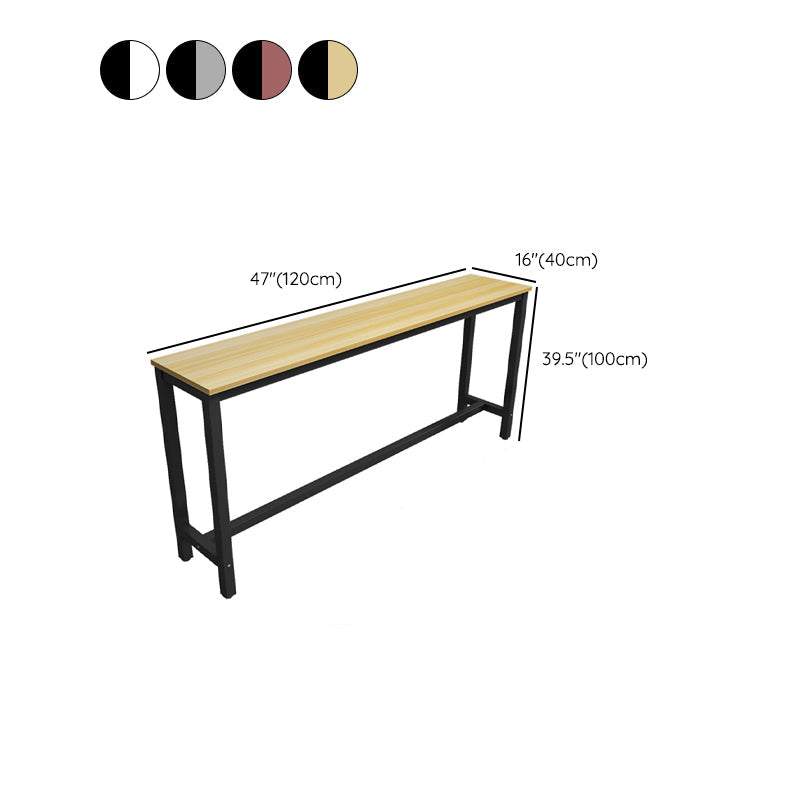 Modern Style Rectangle Wood Bar Height Pub Table for Dining Room Clearhalo 'Bar Furniture' 'Bar Tables' 'bar_tables' 'furn' 'furn_bar_tables' 'Furniture' 'Kitchen & Dining Furniture' 7605609