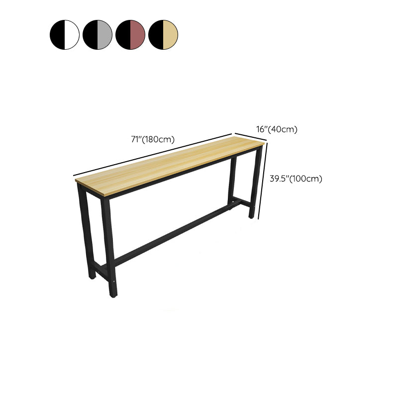Modern Style Rectangle Wood Bar Height Pub Table for Dining Room Clearhalo 'Bar Furniture' 'Bar Tables' 'bar_tables' 'furn' 'furn_bar_tables' 'Furniture' 'Kitchen & Dining Furniture' 7605612