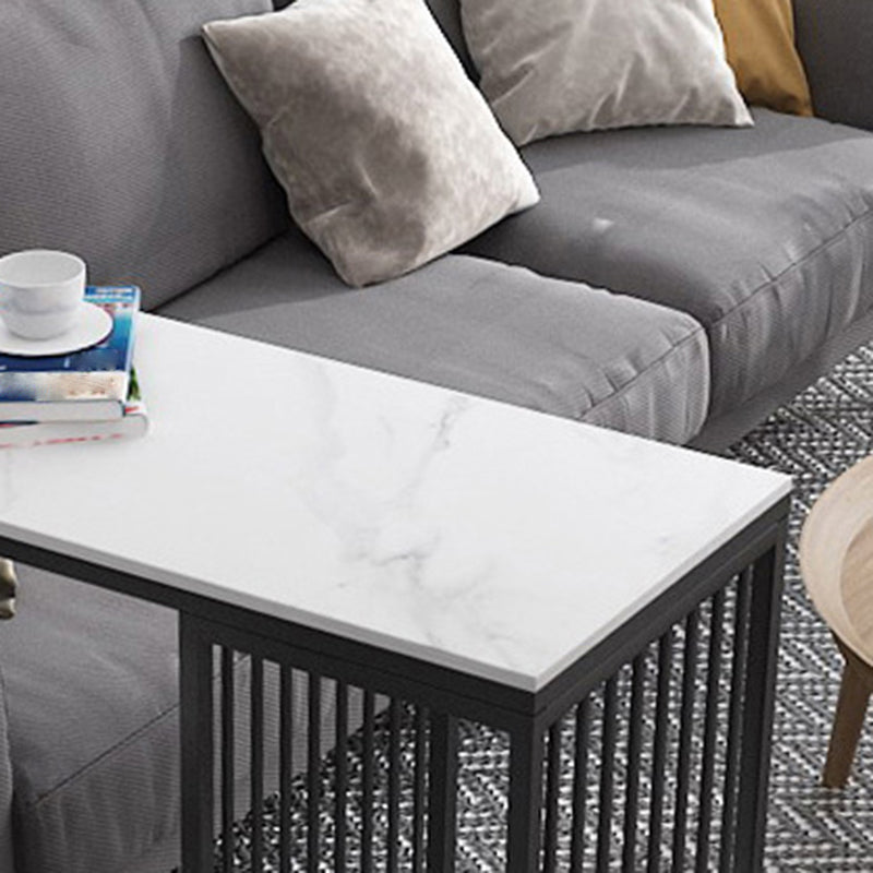 Modern Style Rectangle Stone Bar Height Pub Table for Living Room Clearhalo 'Bar Furniture' 'Bar Tables' 'bar_tables' 'furn' 'furn_bar_tables' 'Furniture' 'Kitchen & Dining Furniture' 7605617