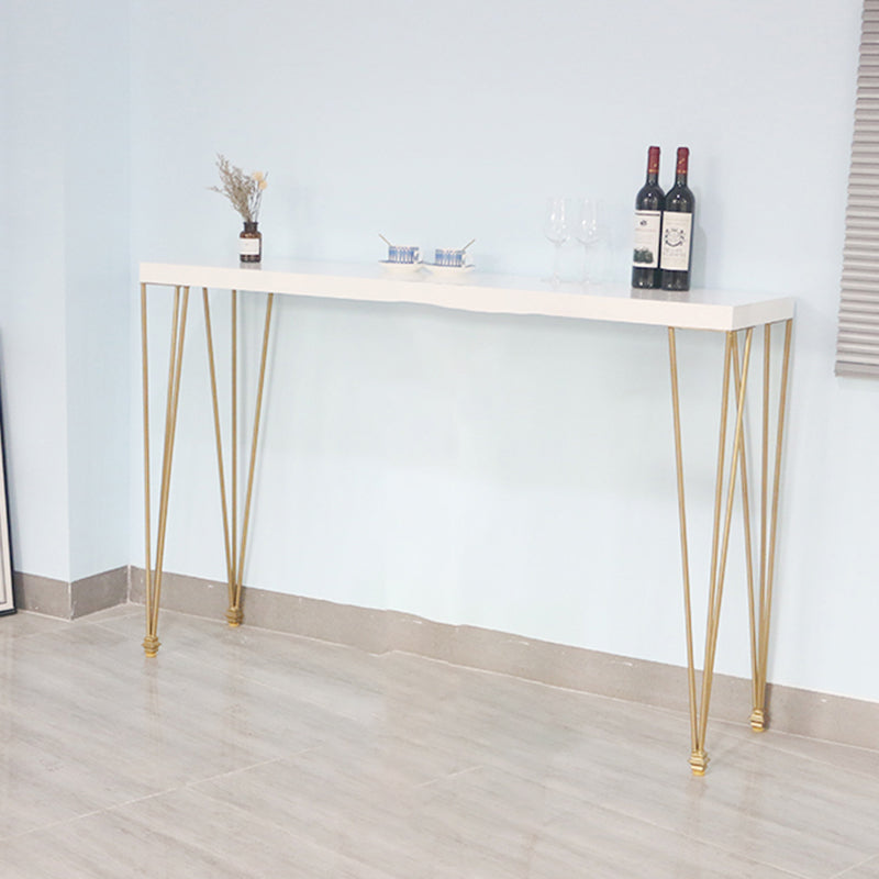 Table de pub rectangulaire moderne en bois massif, hauteur de bar, pour salon