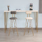 Table de pub rectangulaire moderne en bois massif, hauteur de bar, pour salon