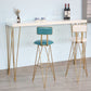 Table de pub rectangulaire moderne en bois massif, hauteur de bar, pour salon