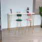 Table de pub rectangulaire moderne en bois massif, hauteur de bar, pour salon
