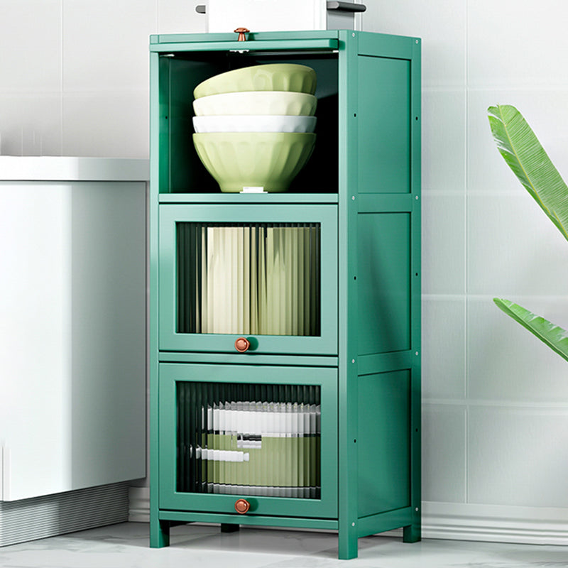 現代のサイドボードキャビネットダイニングルーム用のドア付き竹サイドボードテーブル