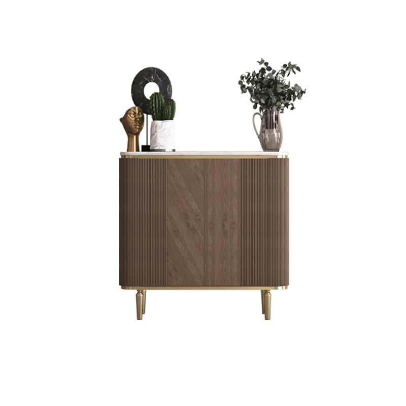 Glam Sideboard Cabinet Marble Sideboard Tavolo con porte per sala da pranzo