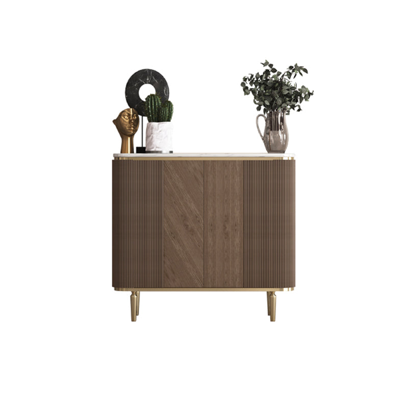 Glam Sideboard Cabinet Marble Sideboard Tavolo con porte per sala da pranzo