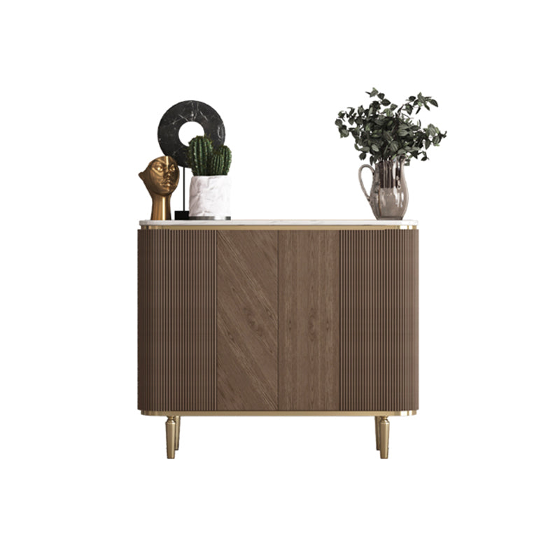 Glam Sideboard Cabinet Marble Sideboard Tavolo con porte per sala da pranzo