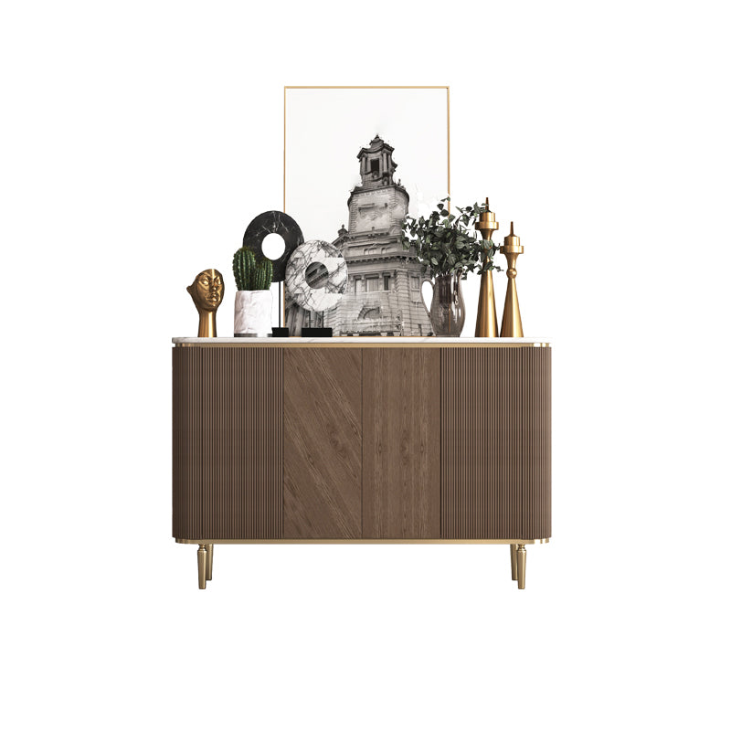 Glam Sideboard Cabinet Marble Sideboard Tavolo con porte per sala da pranzo