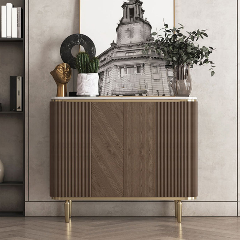 Glam Sideboard Cabinet Marble Sideboard Tavolo con porte per sala da pranzo