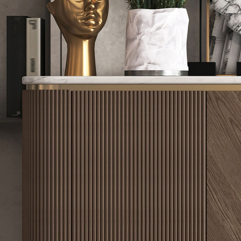 Glam Sideboard Cabinet Marble Sideboard Tavolo con porte per sala da pranzo