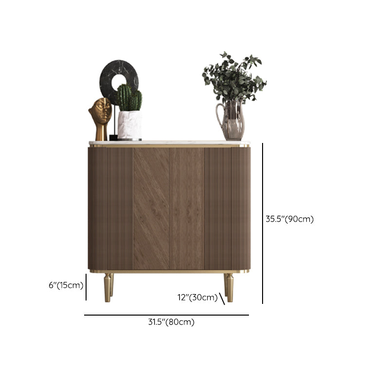 Glam Sideboard Cabinet Marble Sideboard Tavolo con porte per sala da pranzo