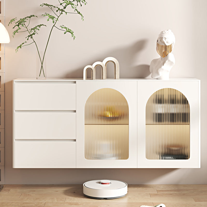 Server da pranzo in pietra di buffet contemporanei con luci per sala da pranzo