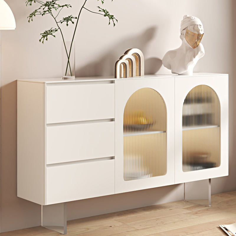 Server da pranzo in pietra di buffet contemporanei con luci per sala da pranzo