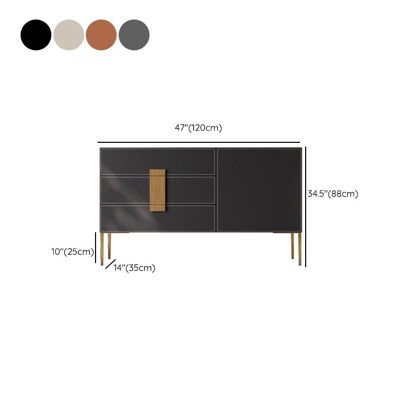 Moderni moderni tavolo da tavolo di legno/cassetti mobili server inclusi