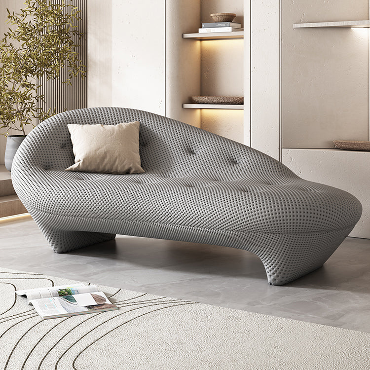 Silla de salón de color sólido con chaise de pino de estilo moderno con un brazo