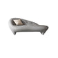 Silla de salón de color sólido con chaise de pino de estilo moderno con un brazo