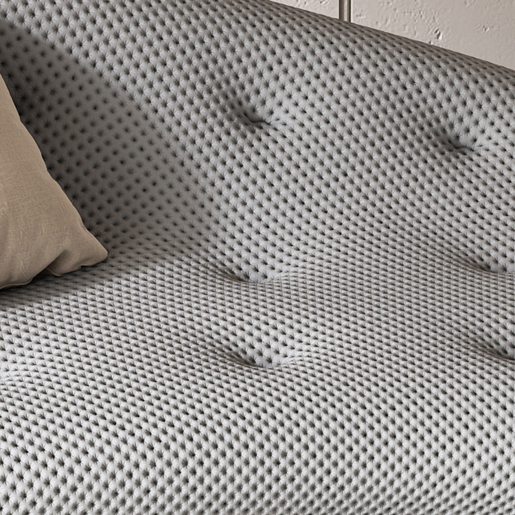 Silla de salón de color sólido con chaise de pino de estilo moderno con un brazo
