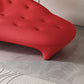 Silla de salón de color sólido con chaise de pino de estilo moderno con un brazo