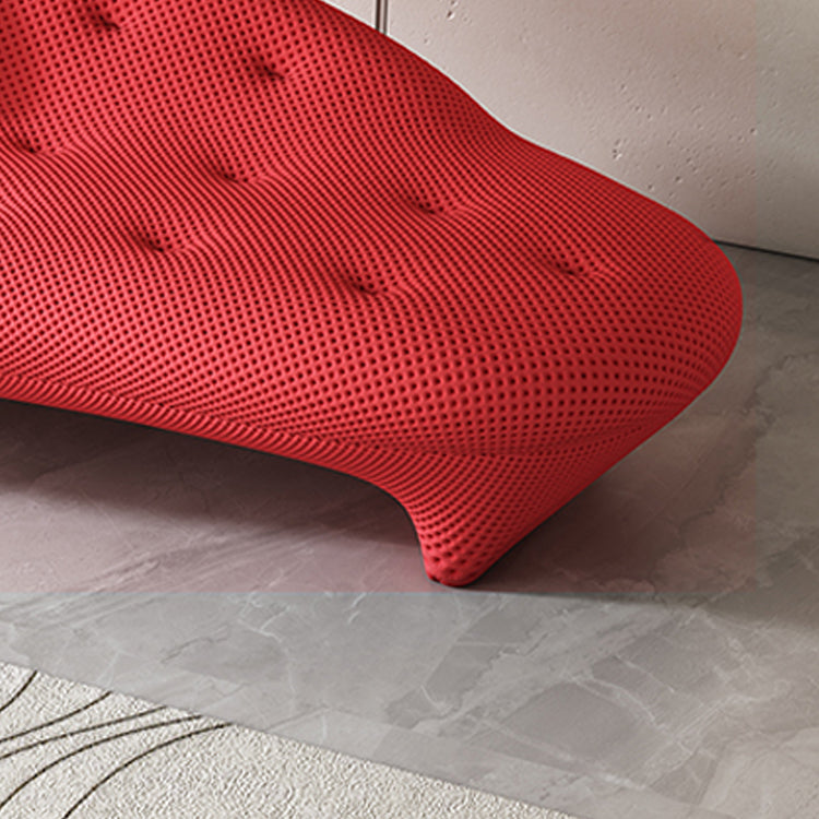 Silla de salón de color sólido con chaise de pino de estilo moderno con un brazo