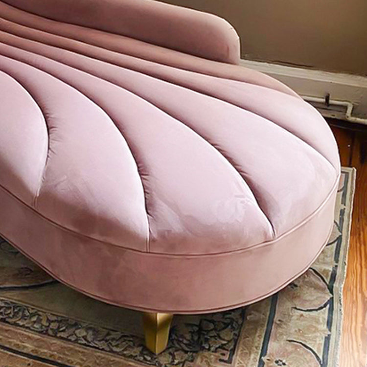 Luxury Style Velvet Chaise Lounge Bedroom Recessed Arms Chaise Clearhalo 'Chairs & Seating' 'Chaise Lounge' 'chaise_lounge' 'furn' 'furn_chaise_lounge' 'Furniture' 'Living Room Furniture' 7606672
