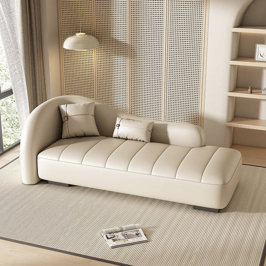 Modern Upholstered Chaise Lounge Couch Leather Chaise Lounge Chair Clearhalo 'Chairs & Seating' 'Chaise Lounge' 'chaise_lounge' 'furn' 'furn_chaise_lounge' 'Furniture' 'Living Room Furniture' 7606677