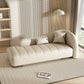 Modern Upholstered Chaise Lounge Couch Leather Chaise Lounge Chair Beige Right-Arm Chaise Clearhalo 'Chairs & Seating' 'Chaise Lounge' 'chaise_lounge' 'furn' 'furn_chaise_lounge' 'Furniture' 'Living Room Furniture' 7606679
