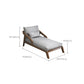 Scandinavian Upholstered Chaise Lounge Couch Two Arms Chaise in Grey