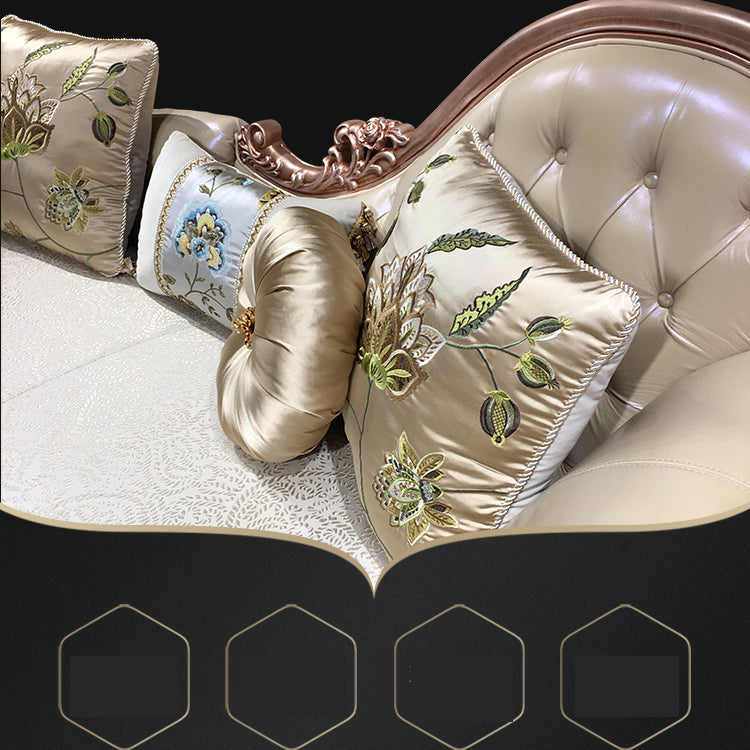 French Country Upholstered Chaise Lounge Couch Wood Chaise Lounge Chair Clearhalo 'Chairs & Seating' 'Chaise Lounge' 'chaise_lounge' 'furn' 'furn_chaise_lounge' 'Furniture' 'Living Room Furniture' 7606760