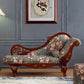 French Country Upholstered Chaise Lounge Couch One Armed Lounge Chair in Solid Wood Chaise Right-Arm Chaise Clearhalo 'Chairs & Seating' 'Chaise Lounge' 'chaise_lounge' 'furn' 'furn_chaise_lounge' 'Furniture' 'Living Room Furniture' 7606766
