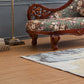 French Country Upholstered Chaise Lounge Couch One Armed Lounge Chair in Solid Wood Clearhalo 'Chairs & Seating' 'Chaise Lounge' 'chaise_lounge' 'furn' 'furn_chaise_lounge' 'Furniture' 'Living Room Furniture' 7606772
