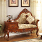 French Country Nailhead Trim Chaise Lounge Couch Einarmiger Lounge Chair