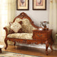 French Country Nailhead Trim Chaise Lounge Couch Einarmiger Lounge Chair