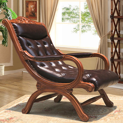 French Country Nailhead Trim Chaise Lounge Couch Einarmiger Lounge Chair