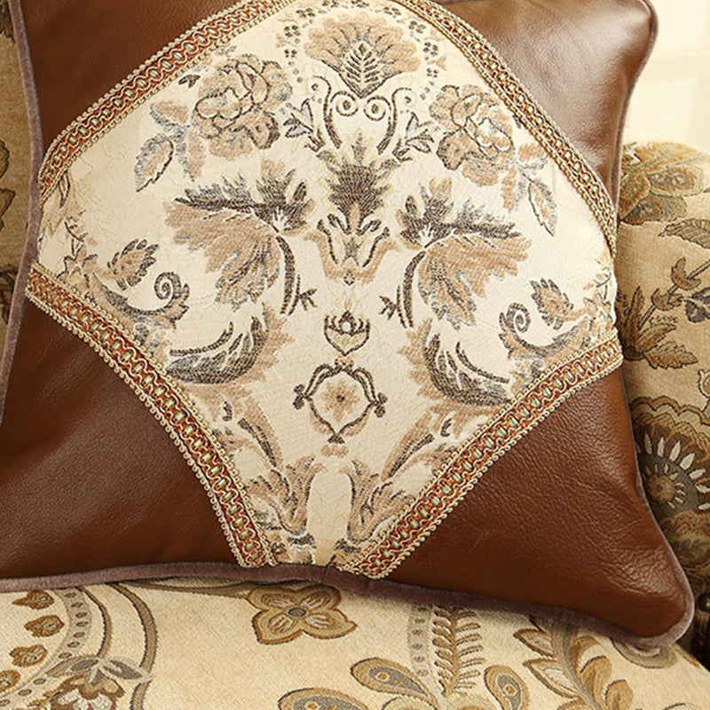 French Country Nailhead Trim Chaise Lounge Couch Einarmiger Lounge Chair
