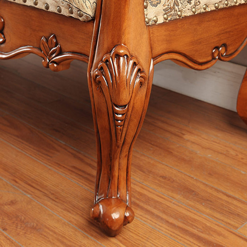 French Country Nailhead Trim Chaise Lounge Couch Einarmiger Lounge Chair