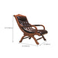 French Country Nailhead Trim Chaise Lounge Couch Einarmiger Lounge Chair