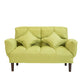 Contemporary Upholstered Chaise Lounge Recessed Arms Chaise Lounge 51"L x 26"W x 32"H Green Clearhalo 'Chairs & Seating' 'Chaise Lounge' 'chaise_lounge' 'furn' 'furn_chaise_lounge' 'Furniture' 'Living Room Furniture' 7606809