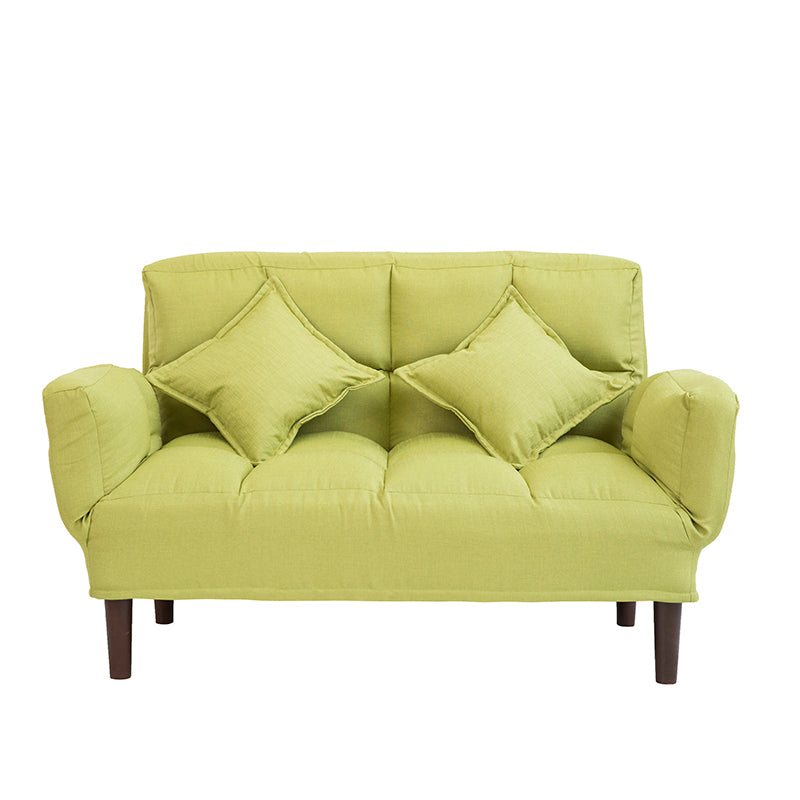 Contemporary Upholstered Chaise Lounge Recessed Arms Chaise Lounge 51"L x 26"W x 32"H Green Clearhalo 'Chairs & Seating' 'Chaise Lounge' 'chaise_lounge' 'furn' 'furn_chaise_lounge' 'Furniture' 'Living Room Furniture' 7606809