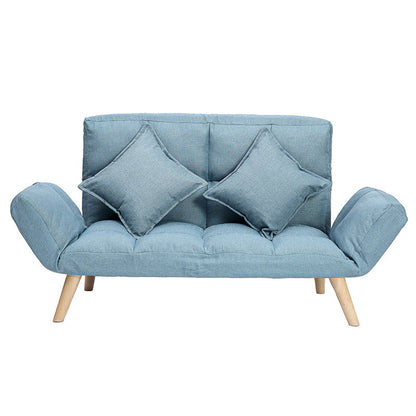 Contemporary Upholstered Chaise Lounge Recessed Arms Chaise Lounge 50"L x 26"W x 31"H Lake Blue Clearhalo 'Chairs & Seating' 'Chaise Lounge' 'chaise_lounge' 'furn' 'furn_chaise_lounge' 'Furniture' 'Living Room Furniture' 7606822