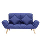 Contemporary Upholstered Chaise Lounge Recessed Arms Chaise Lounge 50"L x 26"W x 31"H Navy Blue Clearhalo 'Chairs & Seating' 'Chaise Lounge' 'chaise_lounge' 'furn' 'furn_chaise_lounge' 'Furniture' 'Living Room Furniture' 7606823