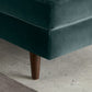 Contemporary Upholstered Chaise Lounge Square Arms Chaise in Green/Blue Clearhalo 'Chairs & Seating' 'Chaise Lounge' 'chaise_lounge' 'furn' 'furn_chaise_lounge' 'Furniture' 'Living Room Furniture' 7606837