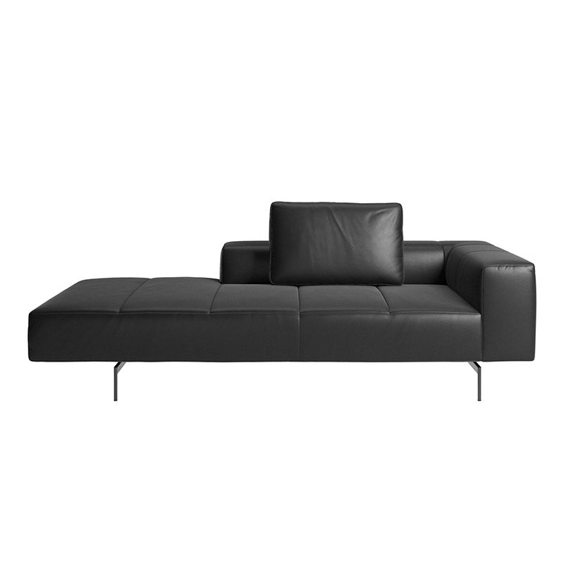 Glam Upholstered Leather Chaise Lounge Couch Metal Chaise Lounge Chair Clearhalo 'Chairs & Seating' 'Chaise Lounge' 'chaise_lounge' 'furn' 'furn_chaise_lounge' 'Furniture' 'Living Room Furniture' 7606846