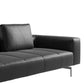 Glam Upholstered Leather Chaise Lounge Couch Metal Chaise Lounge Chair Clearhalo 'Chairs & Seating' 'Chaise Lounge' 'chaise_lounge' 'furn' 'furn_chaise_lounge' 'Furniture' 'Living Room Furniture' 7606849
